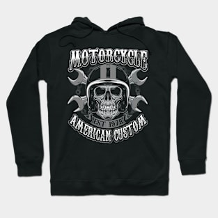 Skull Biker American Custom Hoodie